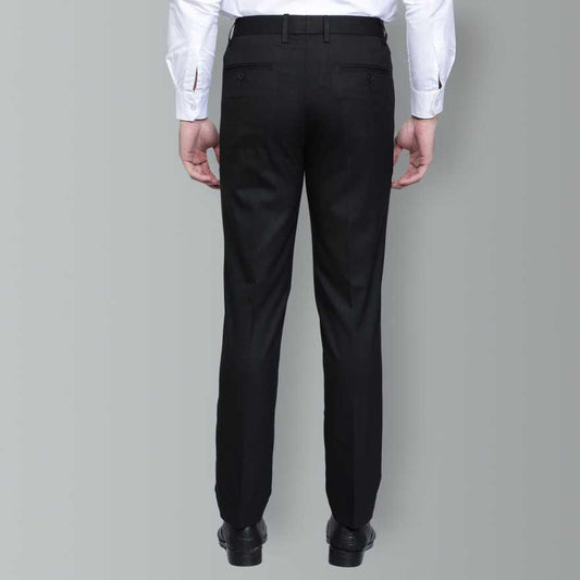 Lycra Blend Solid Regular Fit Mens Casual Trousers